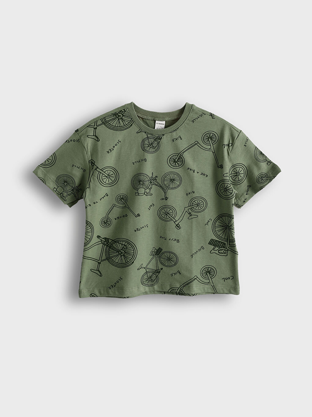 Crew Neck Printed Boys' T-Shirt 2 Pack-1