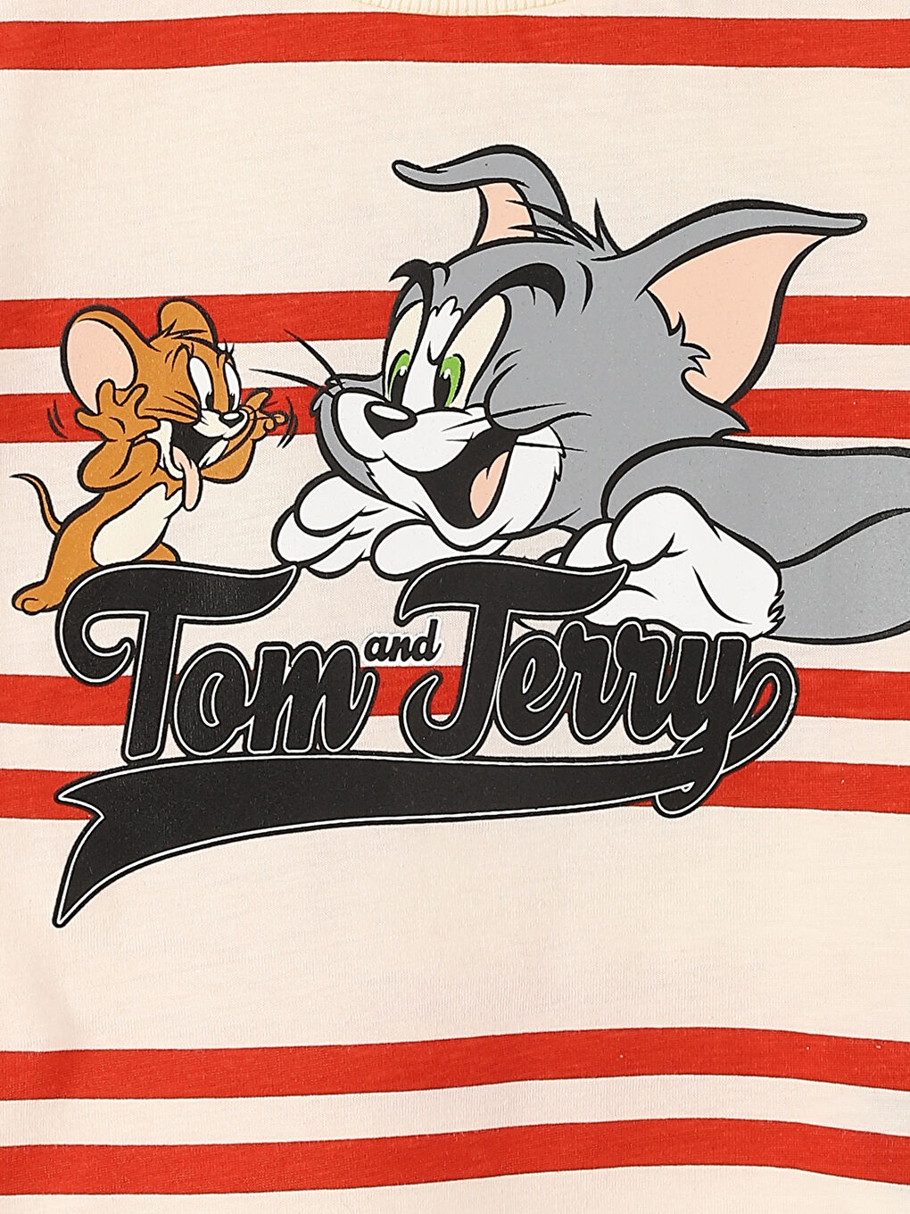 LCW Kids Crew Neck Tom and Jerry Printed Baby Boys T-Shirt and Shorts 2 Pack Set -S5AF95Z1-LQA