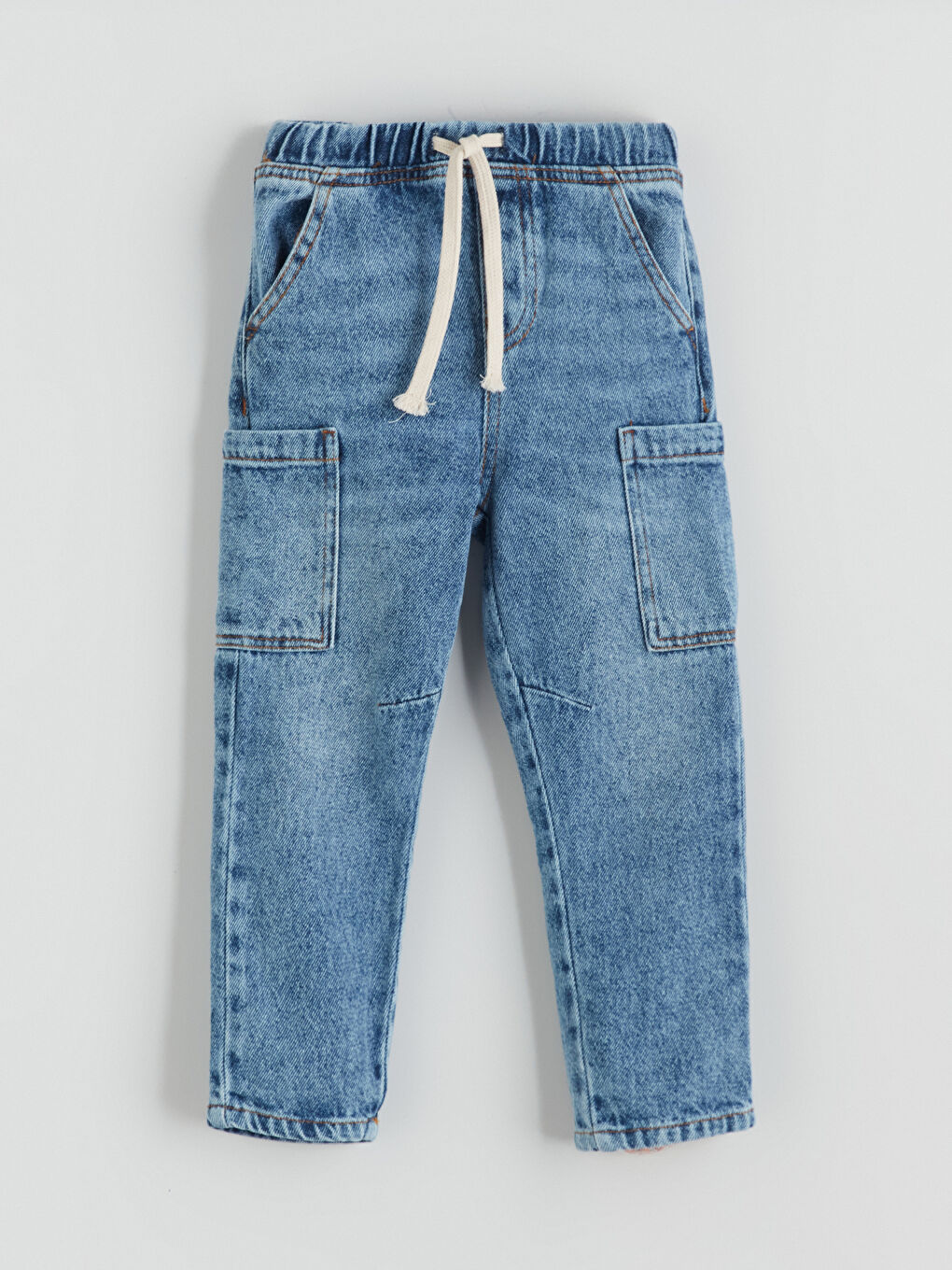 Elasticated Waist Boys' Cargo Jeans
