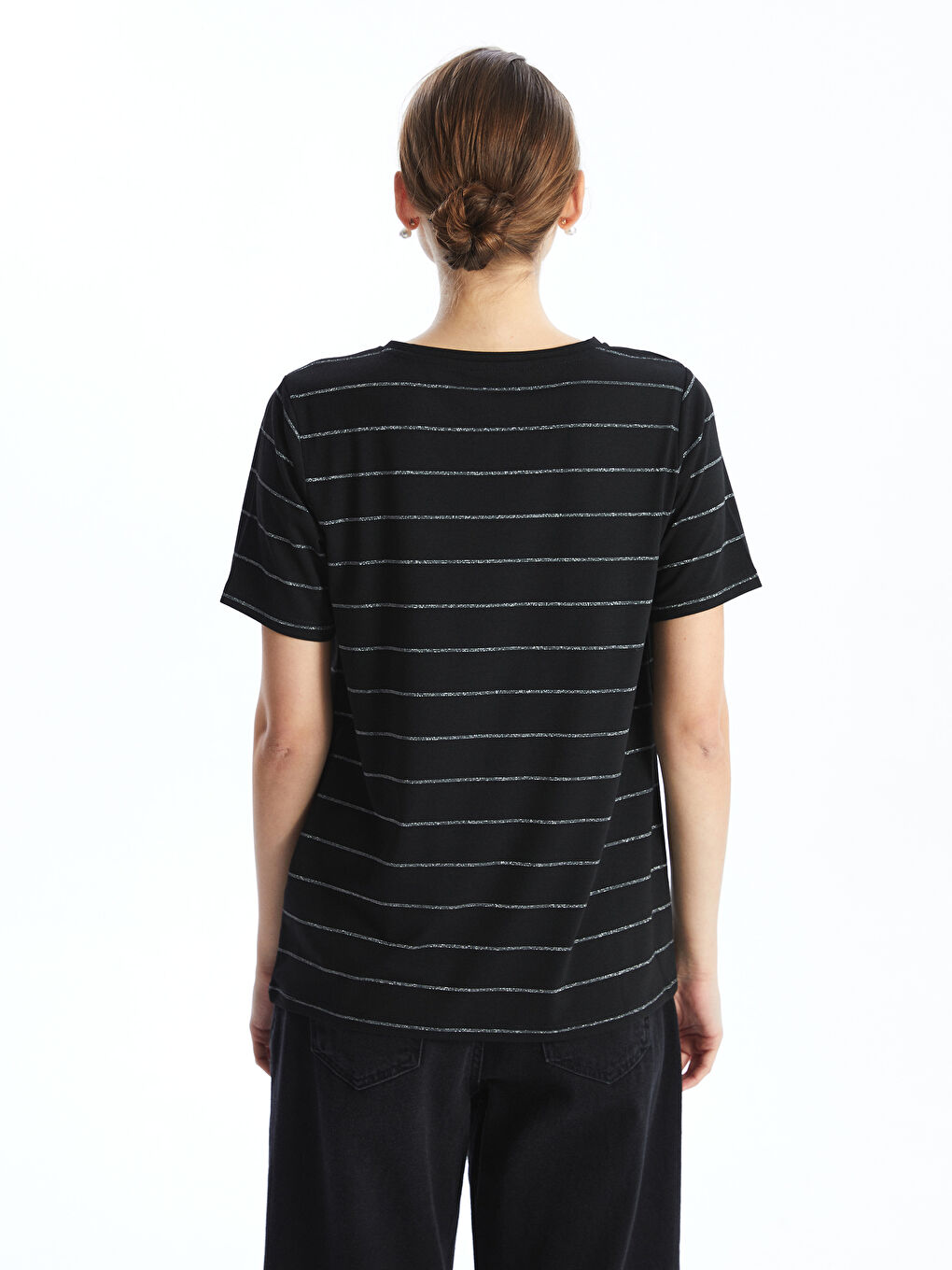 تیشێرت ڕه‌ش ئافرەت -S5AG41Z8-LEG