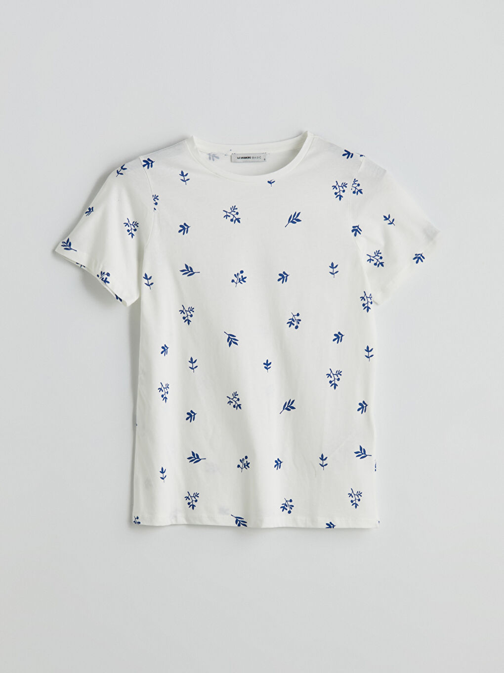 Crew Neck Printed Women's T-shirt -S5AG42Z8-HPQ