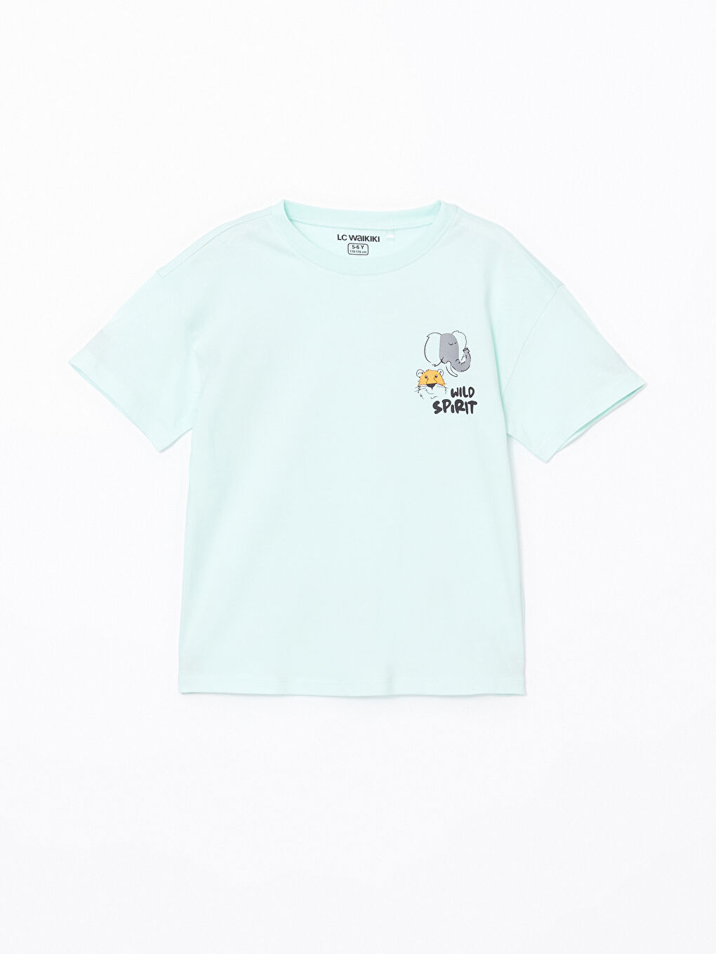 Crew Neck Printed Boys' Pyjama Set -S5AG45Z1-FPW