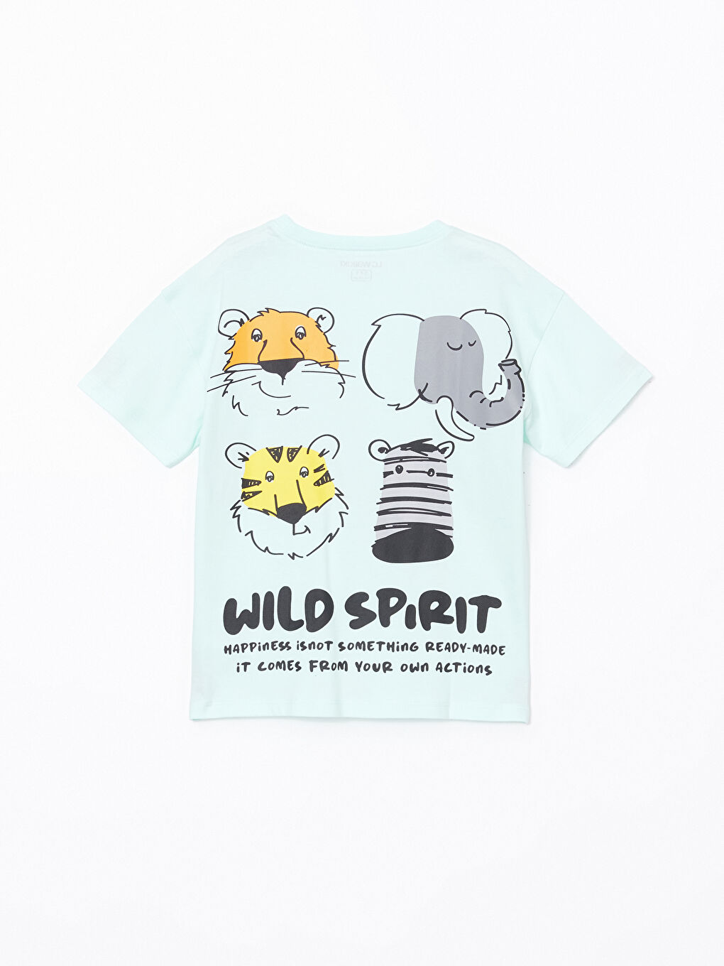 Crew Neck Printed Boys' Pyjama Set -S5AG45Z1-FPW