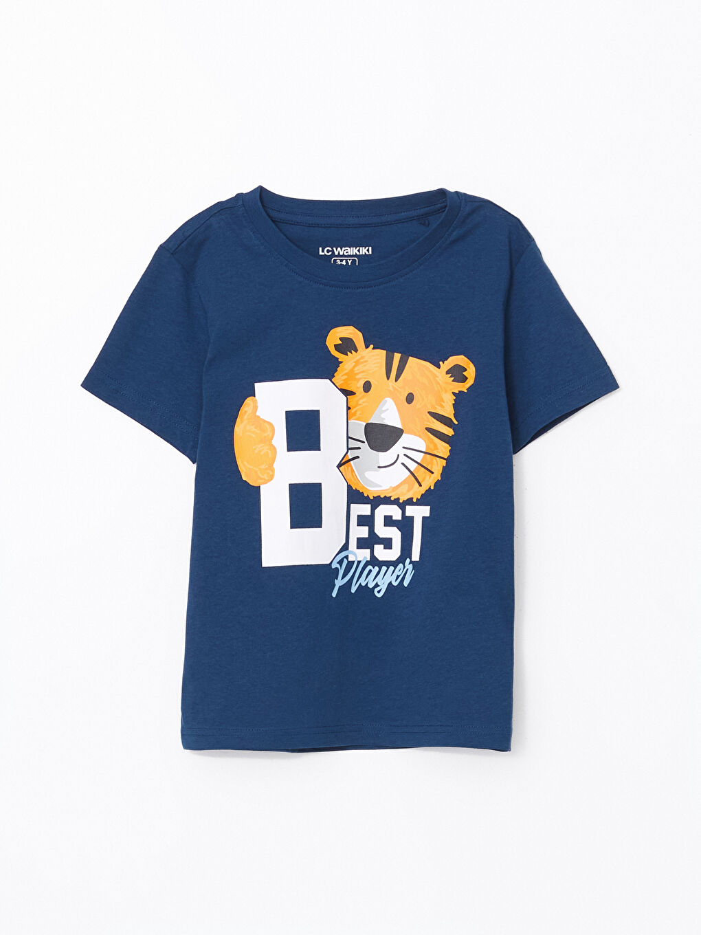 LCW Kids Bisiklet Yaka Erkek Çocuk Şortlu Pijama Takımı -S5AG61Z1-JC7