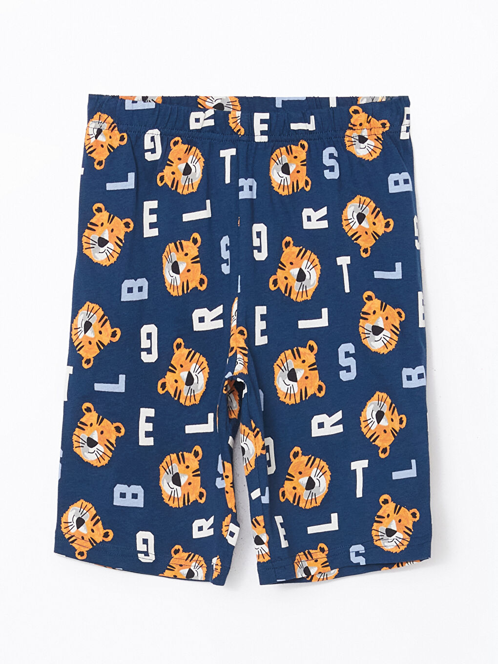 LCW Kids Bisiklet Yaka Erkek Çocuk Şortlu Pijama Takımı -S5AG61Z1-JC7