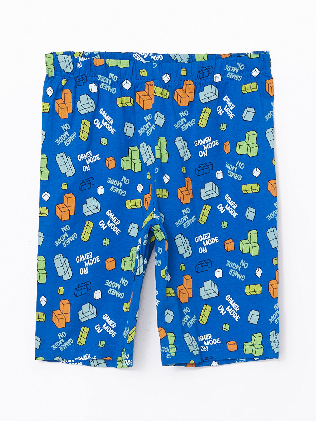 LCW Kids Mavi Beli Lastikli Baskılı Erkek Çocuk Pijama Alt