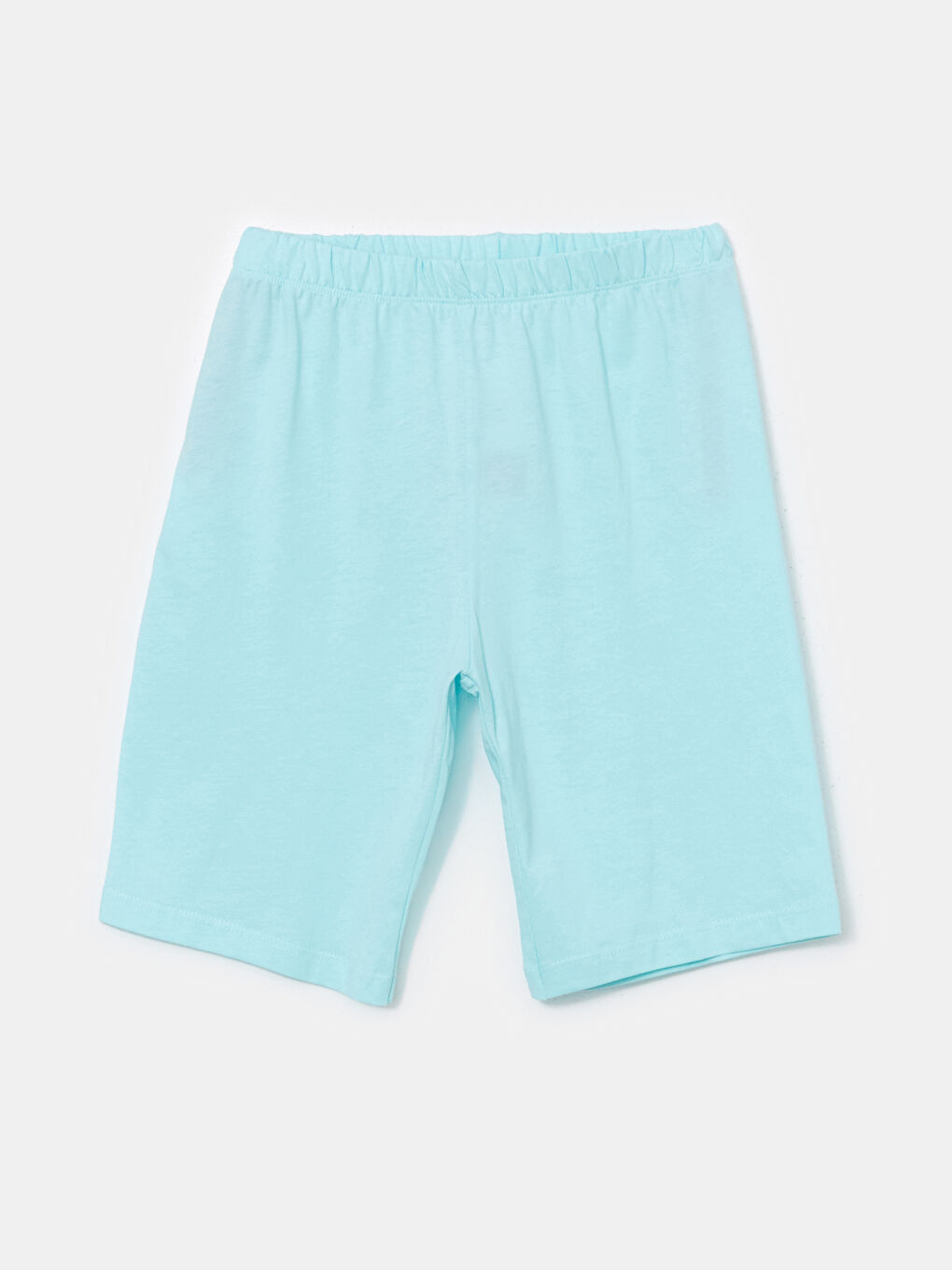 Yeşil Beli Lastikli Basic Erkek Çocuk Pijama Şort