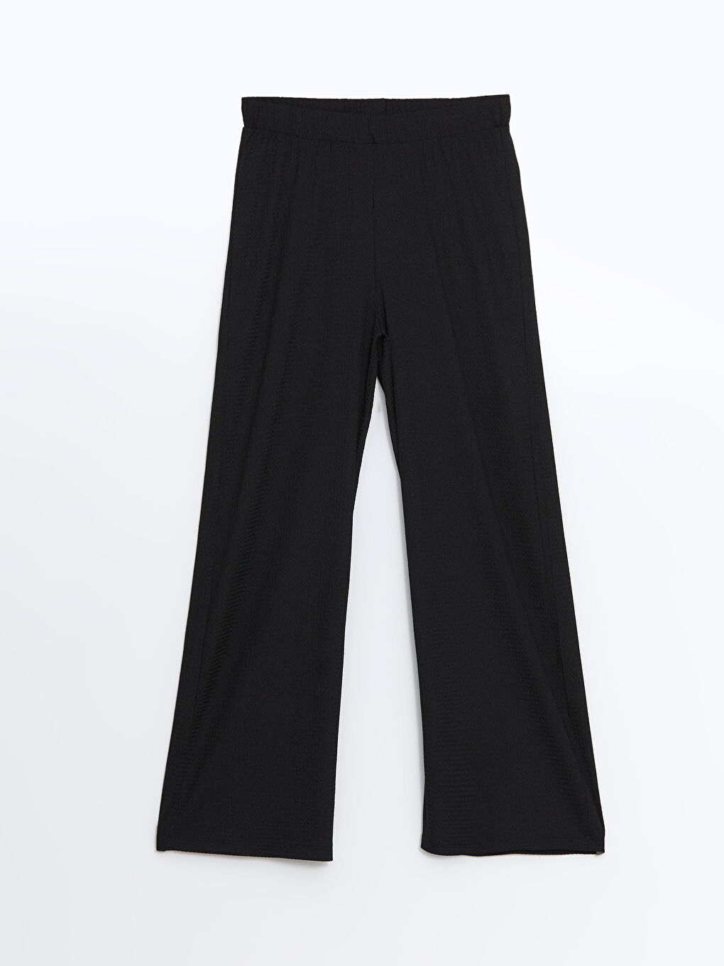 Elasticated Waist Textured Women's Trousers -S5AH03Z8-CVL