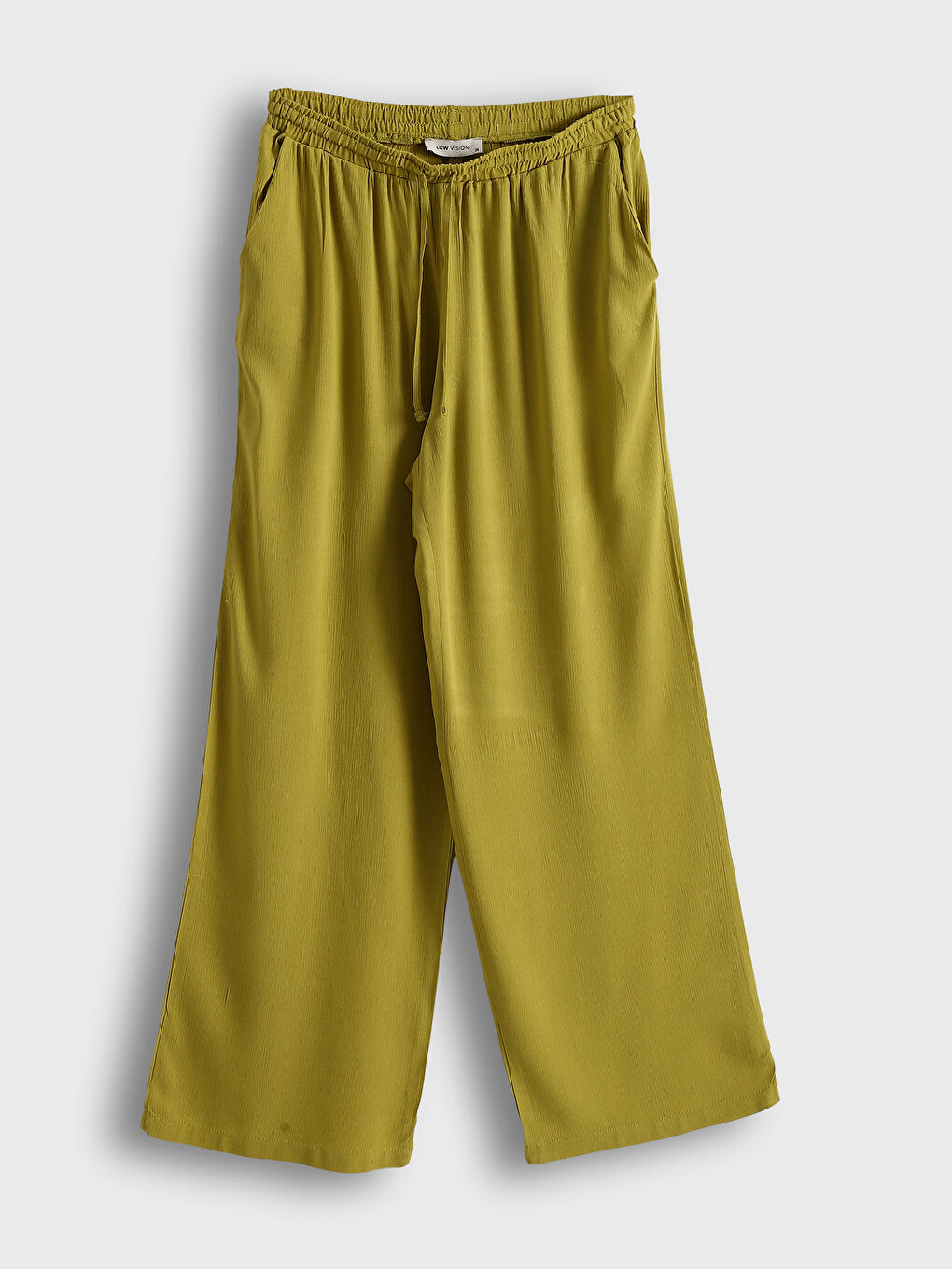 Teksturisane pantalone za žene sa elastičnim strukom -S5AH70Z8-K95