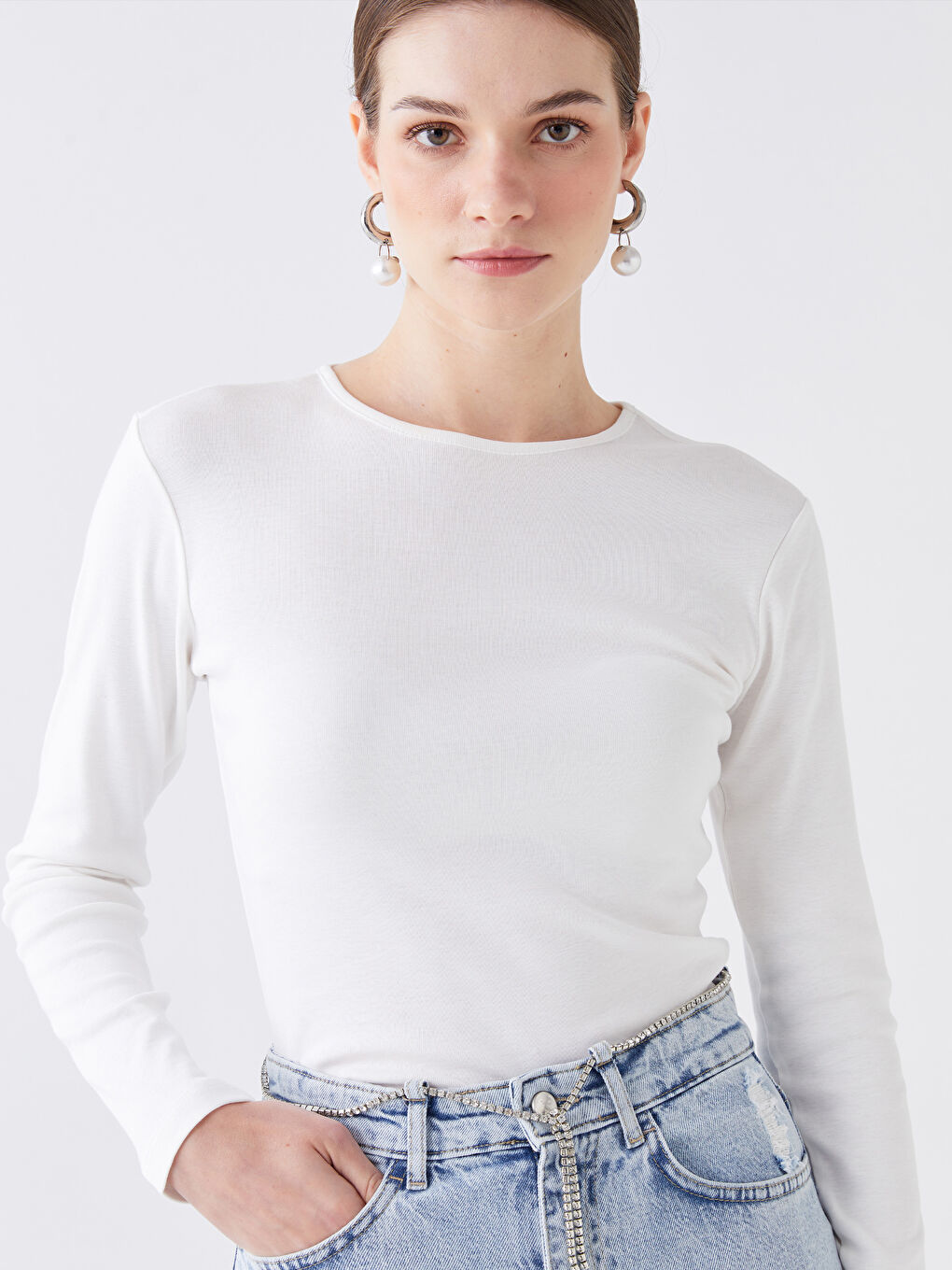 Crew Neck Women's Body -S5AH82Z8-R9J