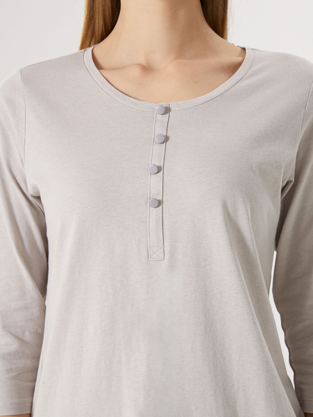 Crew Neck Women's Blouse-2