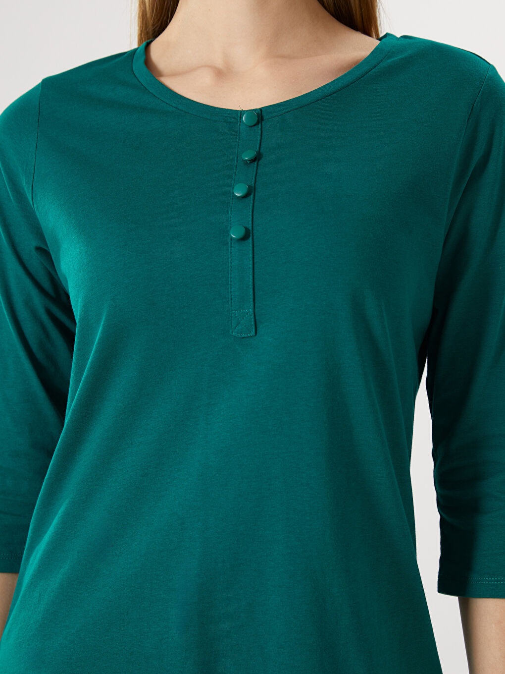 Crew Neck Women's Blouse -S5AI02Z8-R4Z