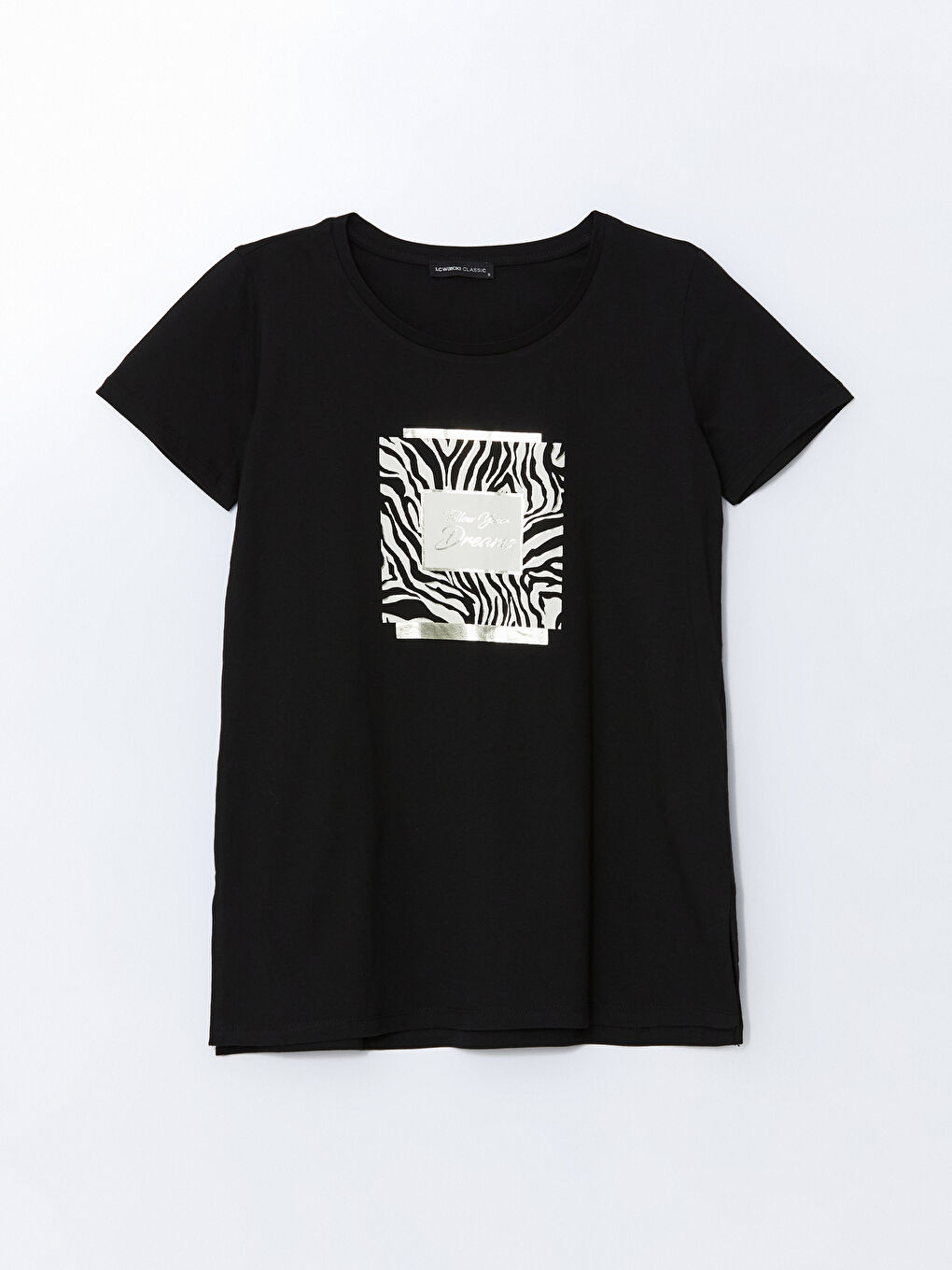 Crew Neck Printed Women's T-shirt -S5AI12Z8-CVL