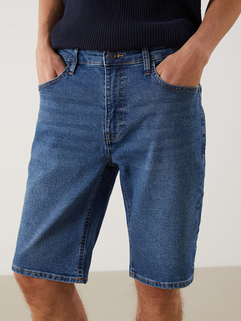 Slim Fit Men's Denim Shorts -S5AI18Z8-H45