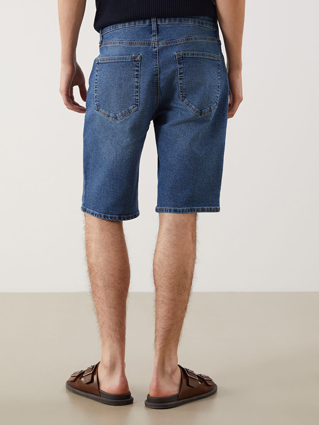 Slim Fit Men's Denim Shorts -S5AI18Z8-H45