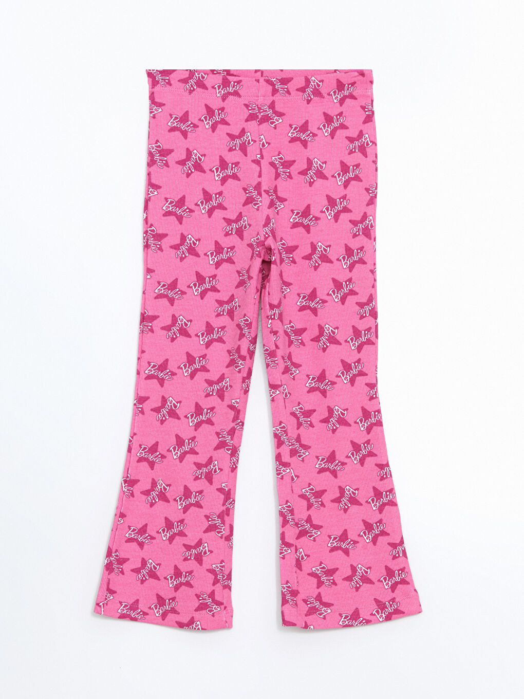 Elasticated Waist Barbie Printed Baby Girls' Flared Leggings