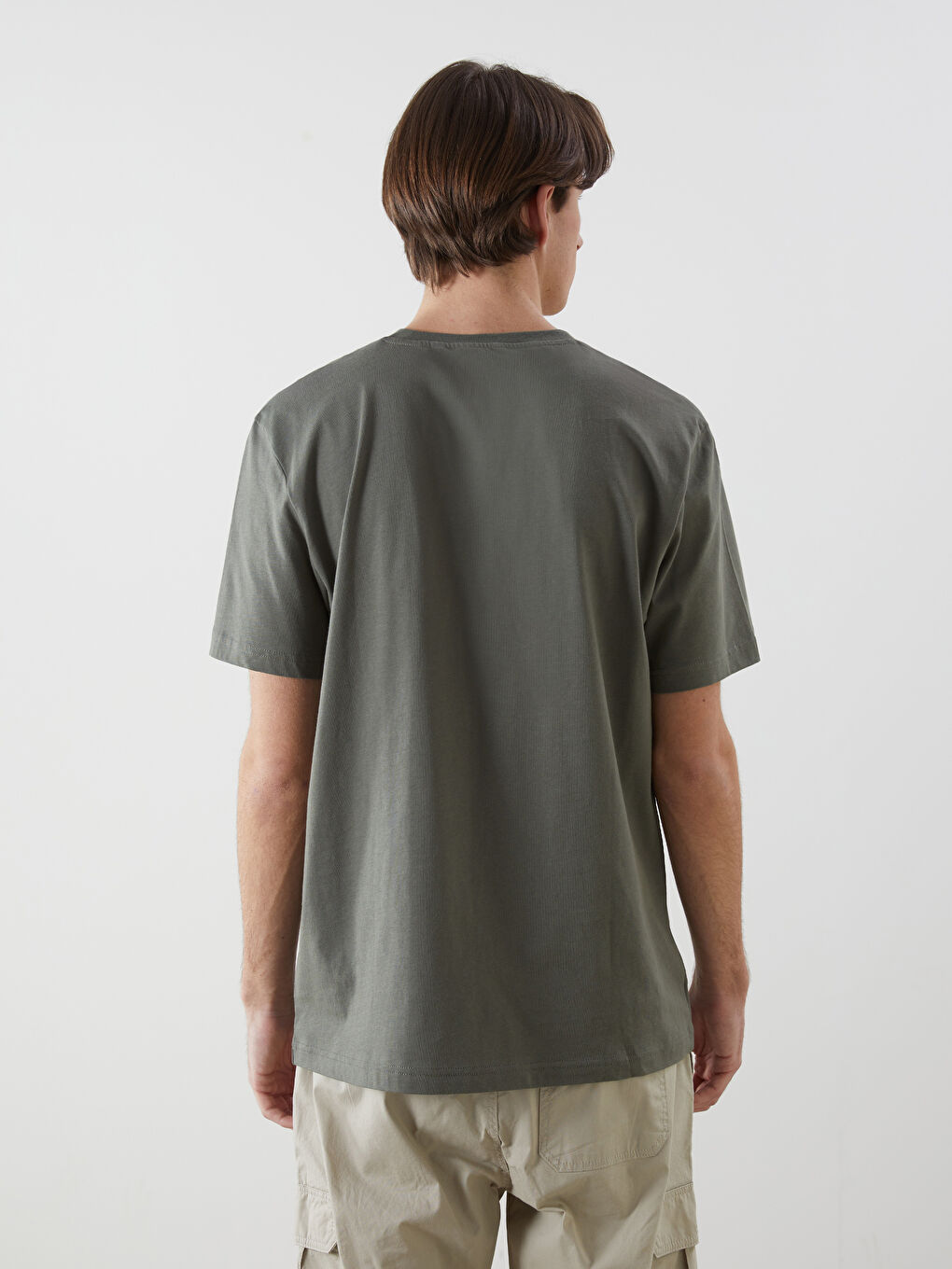 Crew Neck Printed Jersey Men's T-Shirt -S5AI42Z8-YRN