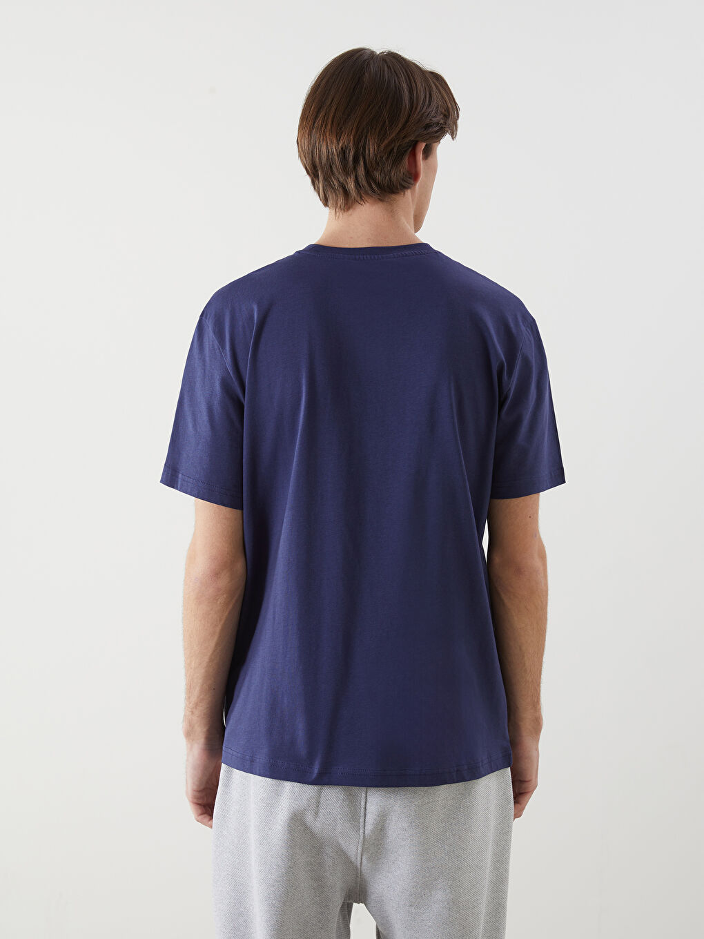 Crew Neck Printed Jersey Men's T-Shirt -S5AI44Z8-VCF