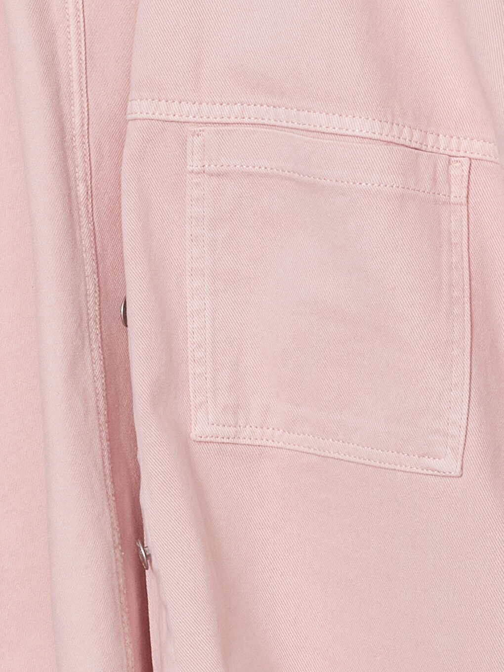 XSIDE Pembe Kadın Jean Gömlek - 7