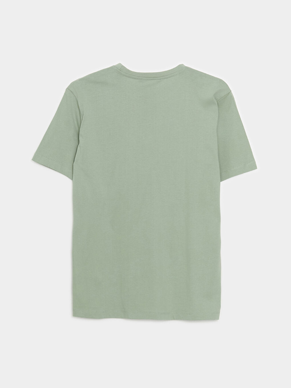 Crew Neck Short Sleeve Printed Combed Cotton Men's T-shirt-5