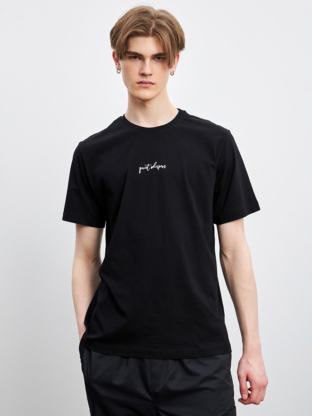 Crew Neck Printed Jersey Men's T-Shirt -S5AI55Z8-CVL