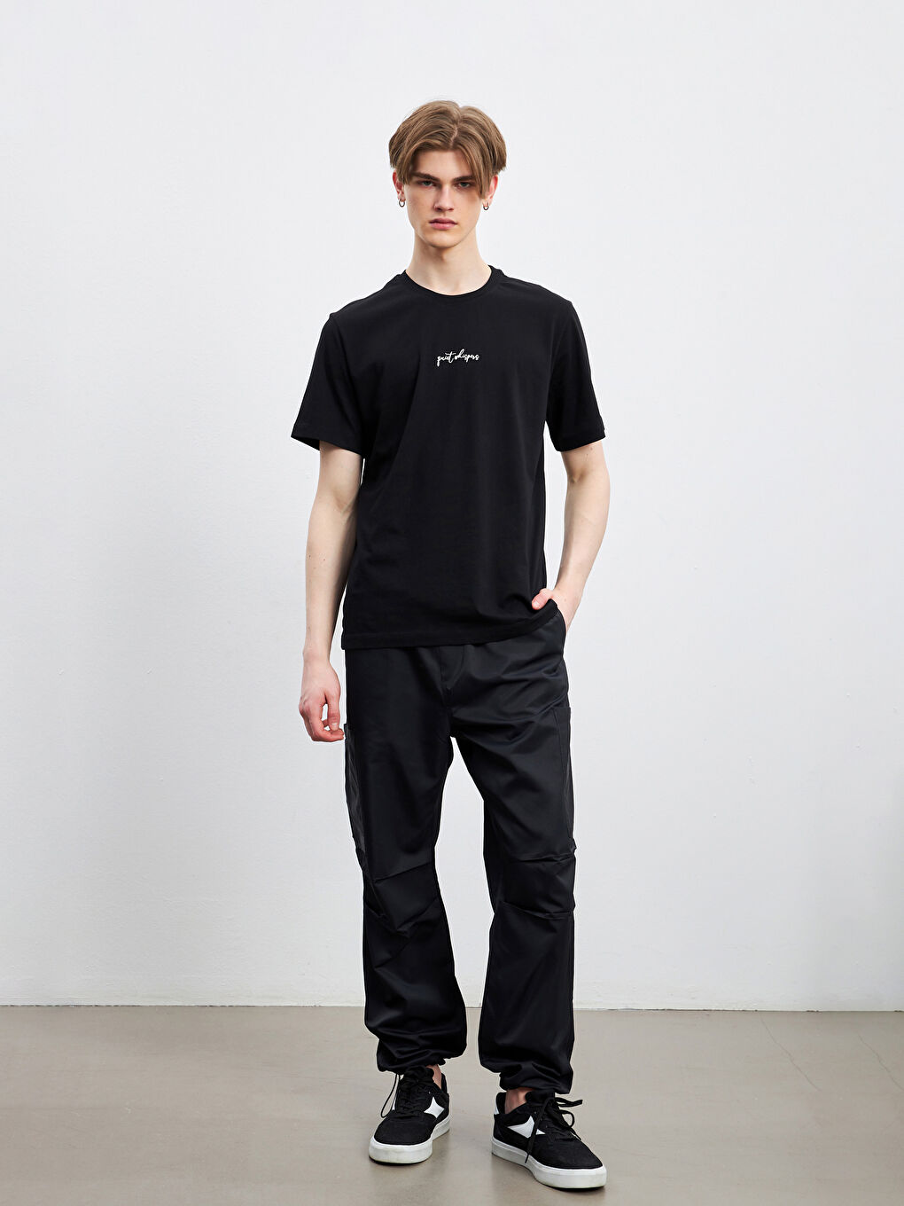 Crew Neck Printed Jersey Men's T-Shirt -S5AI55Z8-CVL