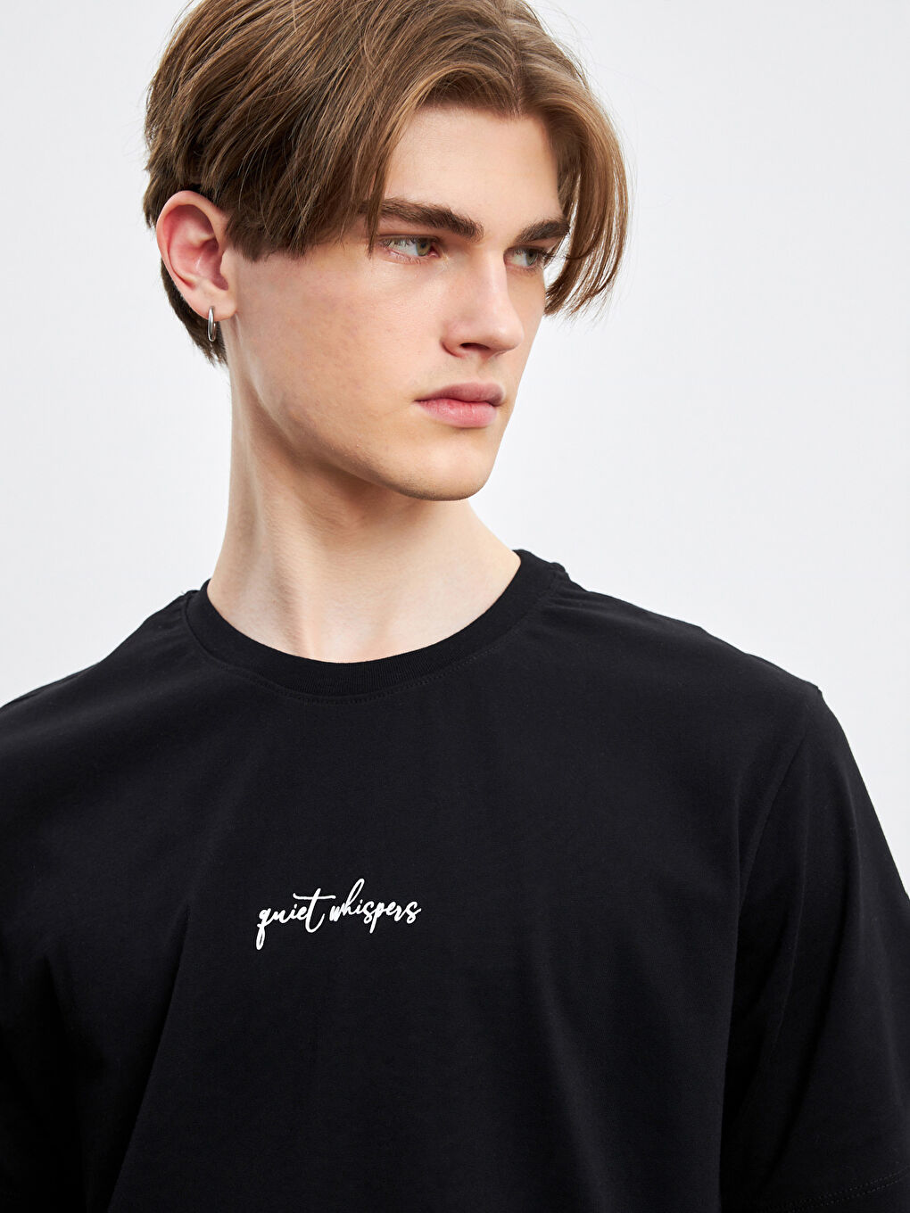 Crew Neck Printed Jersey Men's T-Shirt -S5AI55Z8-CVL