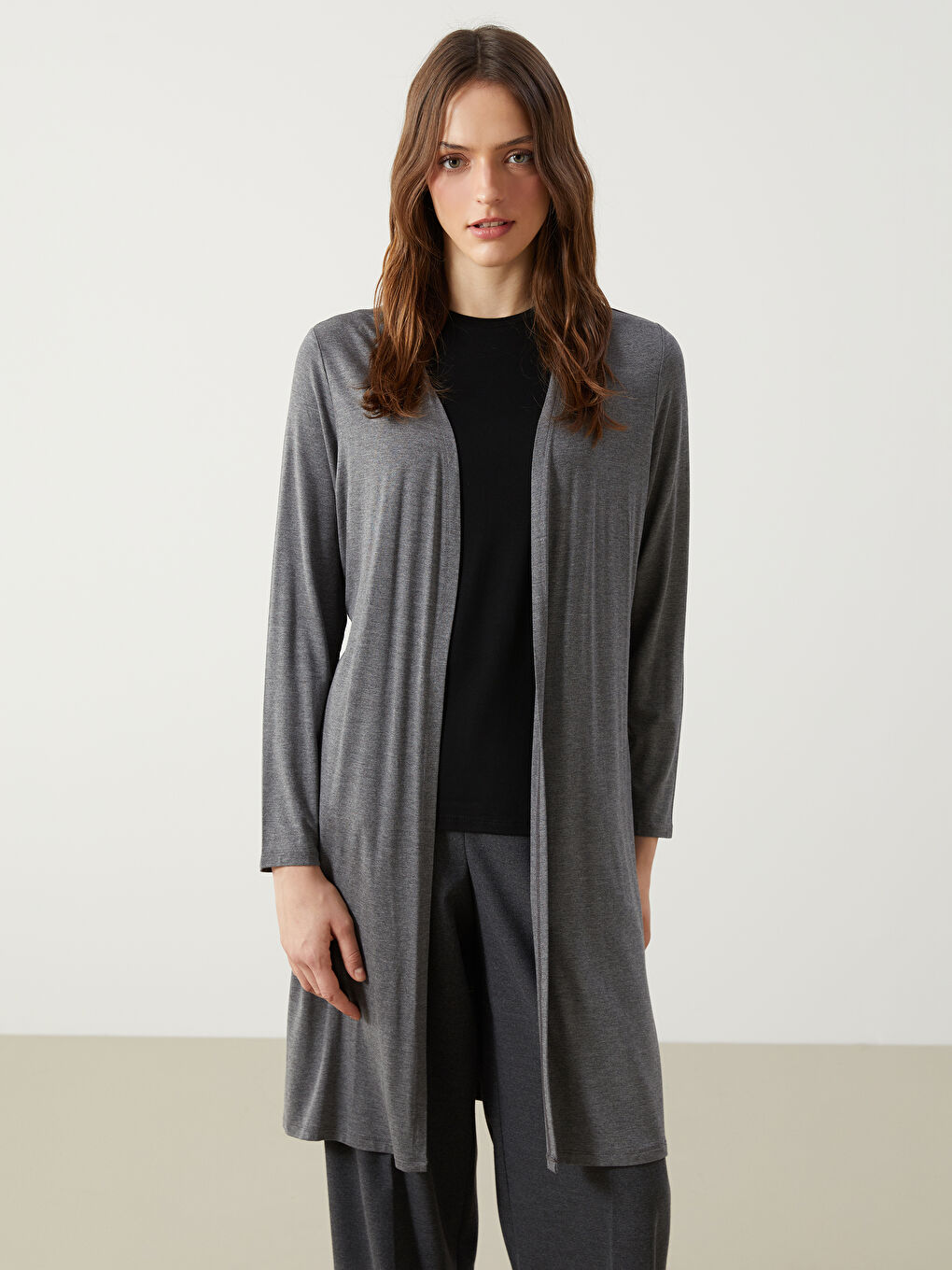 Shawl Collar Women's Cardigan -S5AI72Z8-D3A