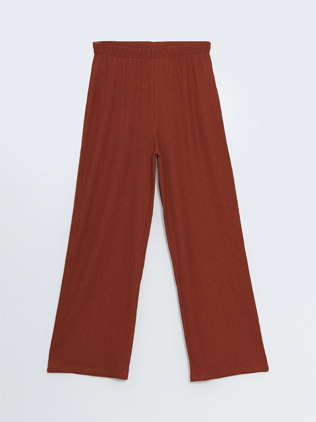 Elastic Waist Textured Women's Trousers -S5AI78Z8-R1W