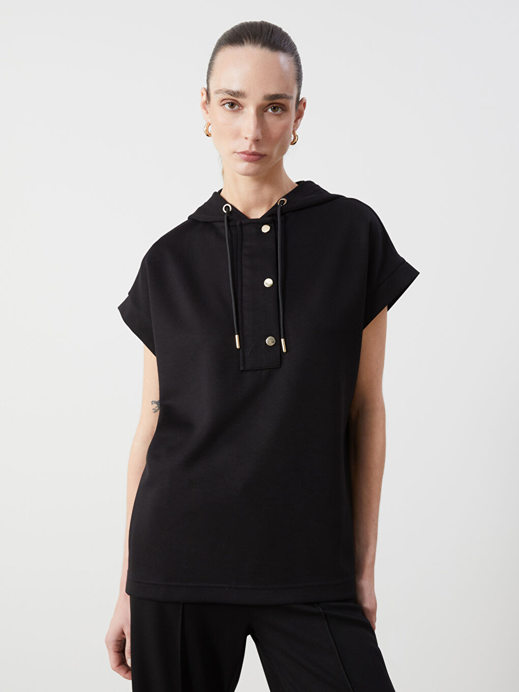 Plain Oversize Women's Hoodie -S5AI80Z8-CVL