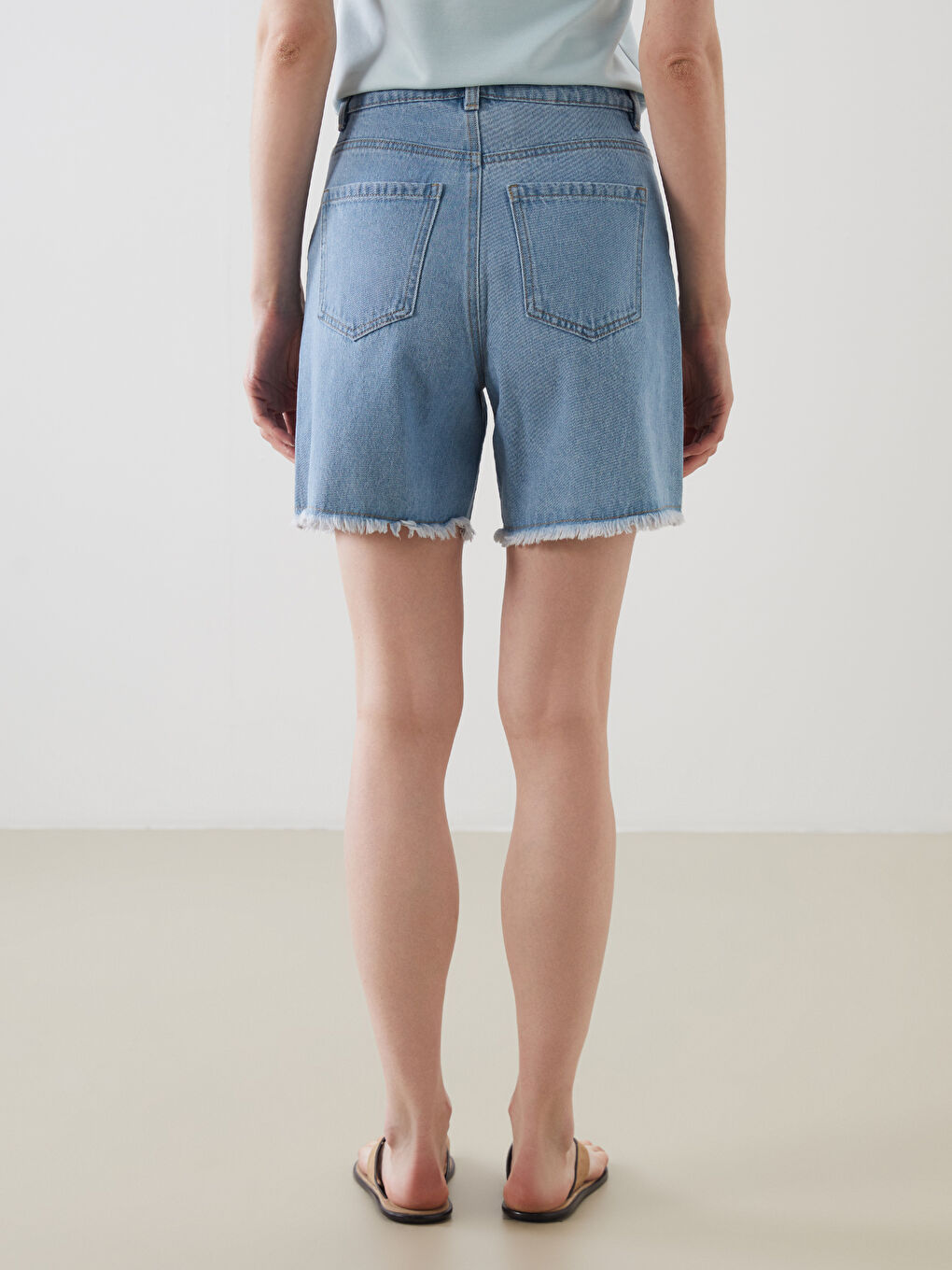Regular Fit Women's Denim Shorts -S5AJ01Z8-311
