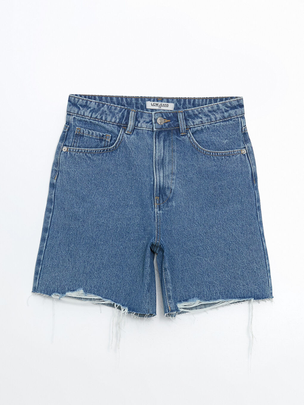 Ripped Detailed Women's Denim Shorts -S5AJ02Z8-311