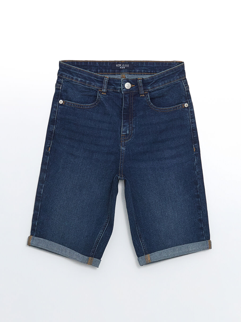 LCW Jeans Slim Fit Women's Denim Shorts -S5AJ03Z8-309