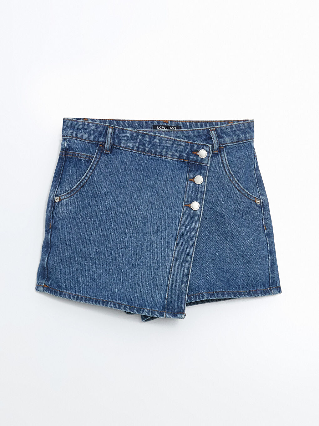 Standard Fit Women's Denim Skort -S5AJ07Z8-507