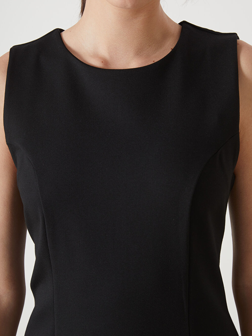 Crew Neck Women's Mini Dress -S5AJ47Z8-CVL