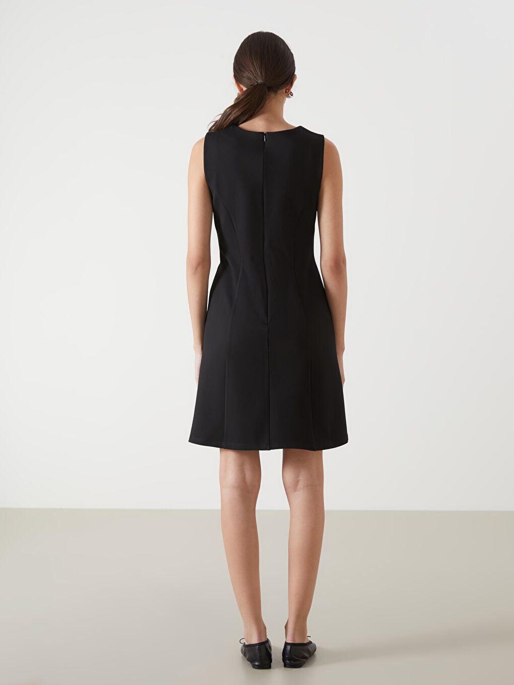 Crew Neck Women's Mini Dress -S5AJ47Z8-CVL
