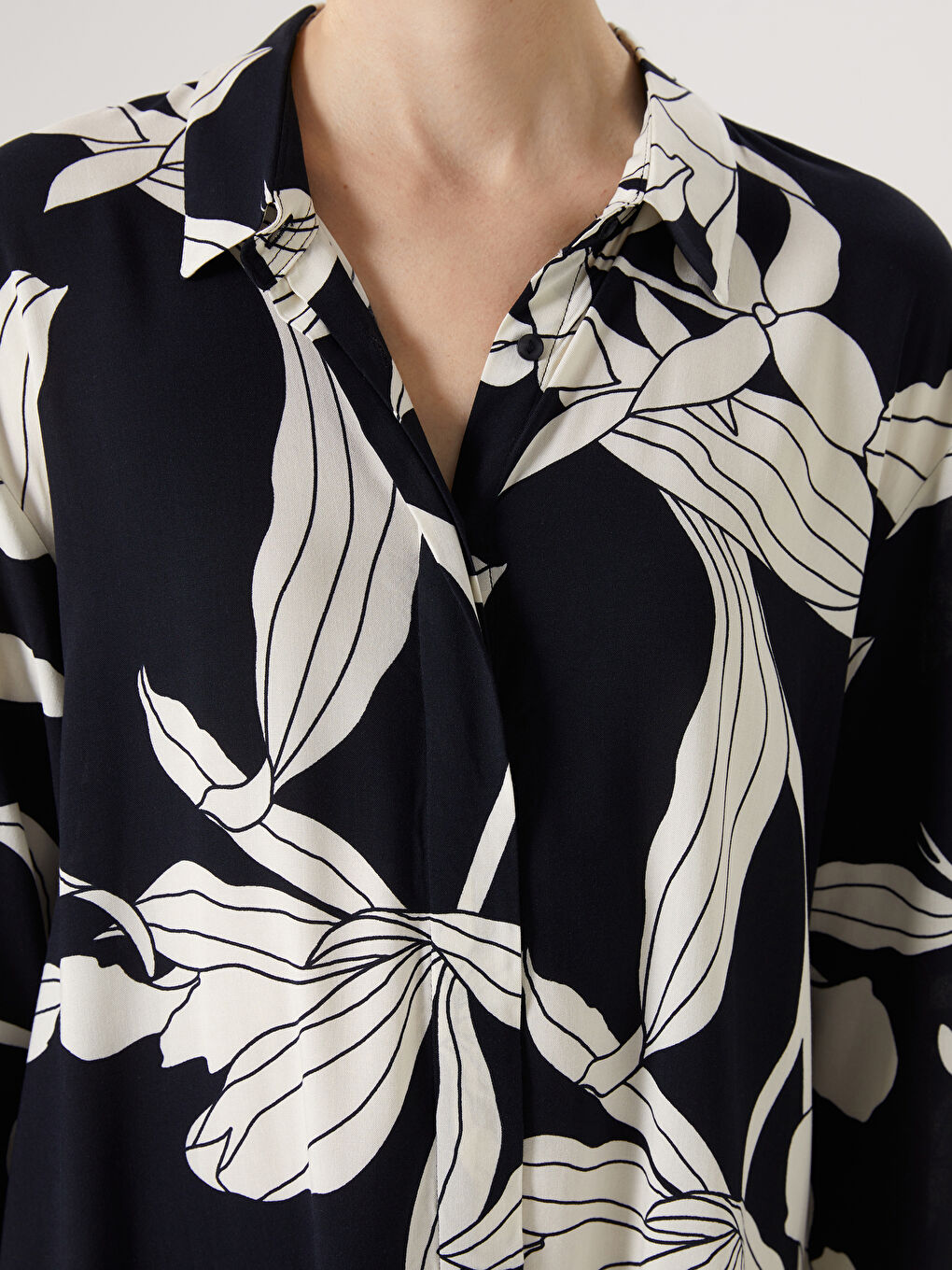 Floral Women's Shirt Dress -S5AJ51Z8-LQJ