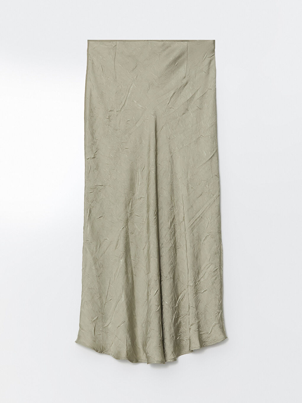 Loose Fit A-Line Satin Women's Skirt -S5AJ67Z8-TPW