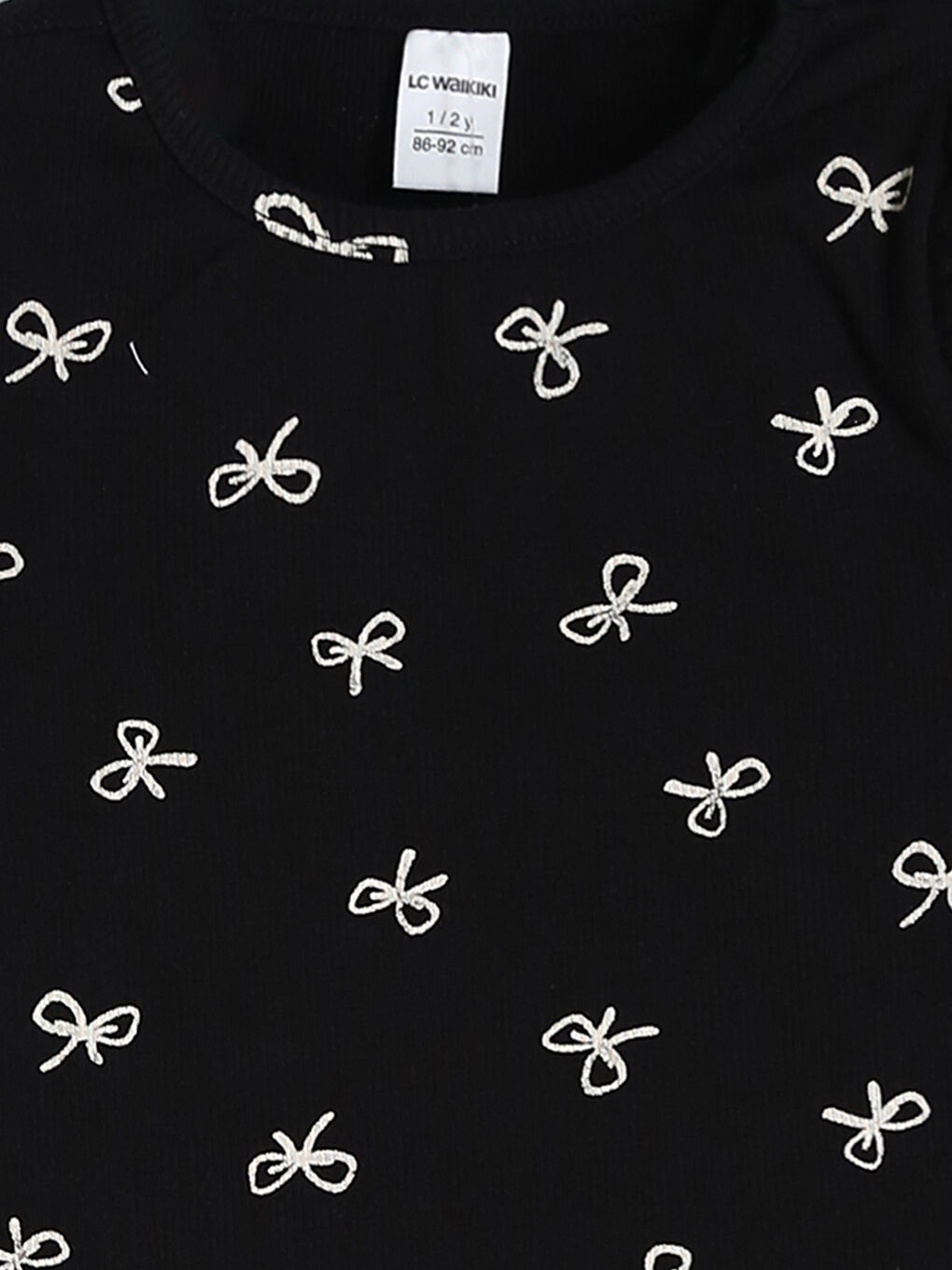 Crew Neck Printed Girls' Blouse and Leggings 2 Pack Set-5