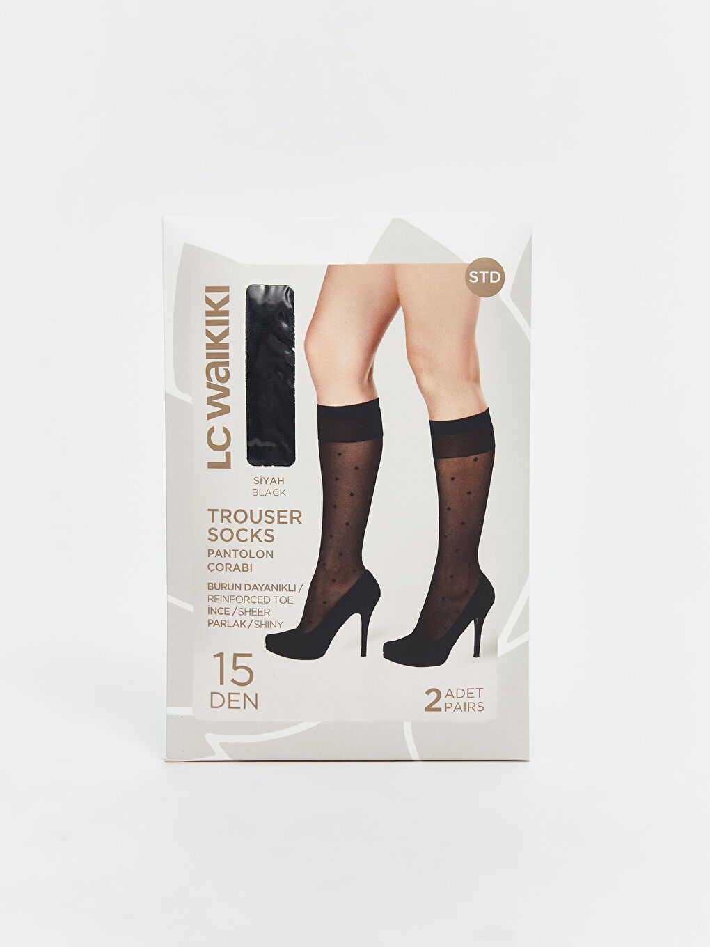Woman BLACK Knee Socks -S5AK06Z8-J0F
