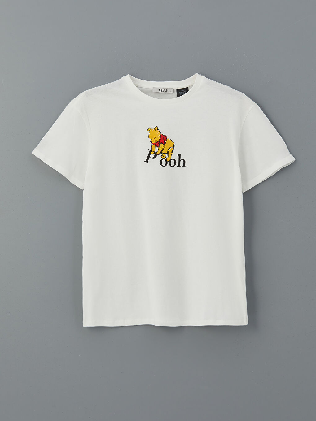 Crew Neck Winnie the Pooh Printed Women's T-Shirt -S5AL14Z8-R9J
