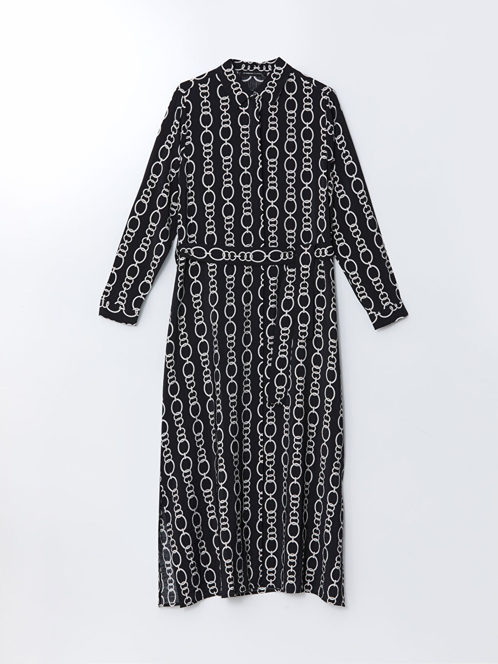 Floral Sash Shirt Dress -S5AL19Z8-LQJ