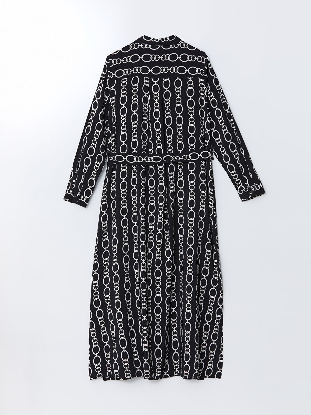 Floral Sash Shirt Dress -S5AL19Z8-LQJ