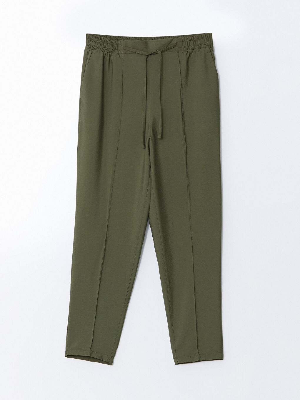 Elastic Waist Carrot Fit Women's Trousers -S5AL24Z8-CTA