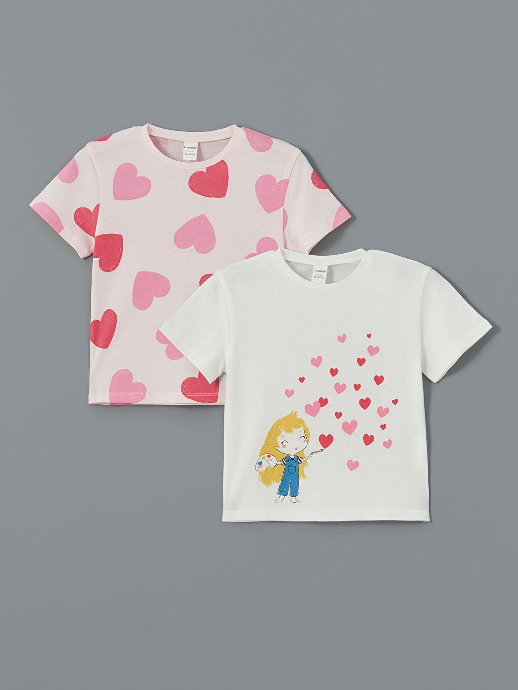 Printed Baby Girls' T-Shirt 2 Pack -S5AL32Z1-R9J