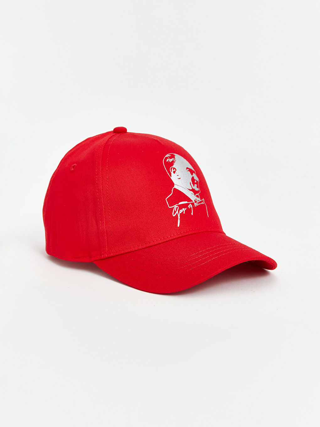 LCW ACCESSORIES Kirmizi Atatürk Baskılı Kız Çocuk Kep Şapka - 2