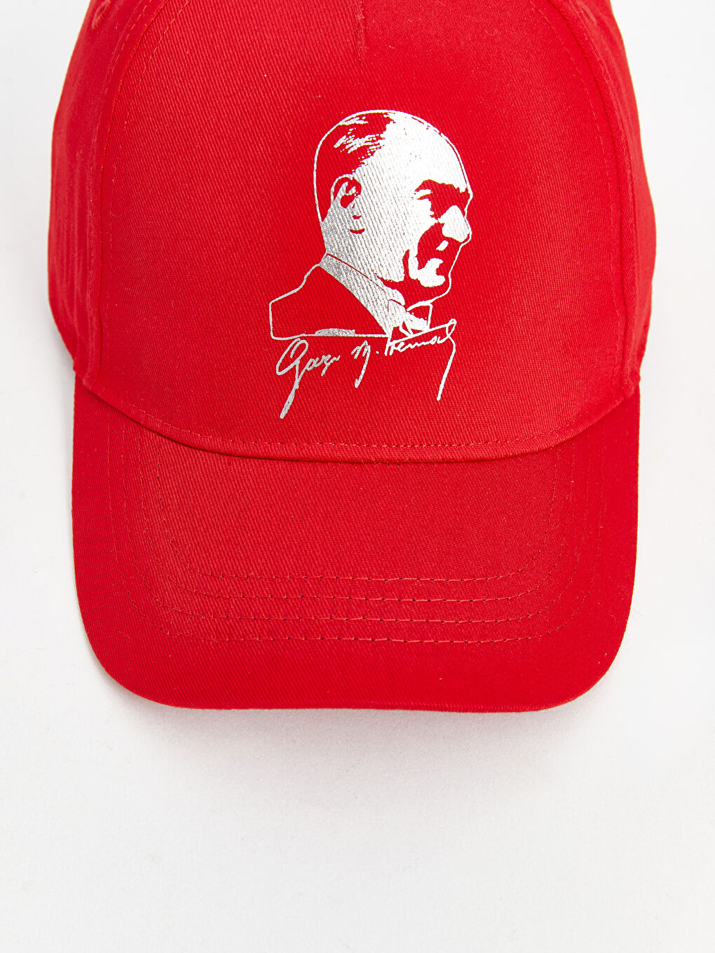 LCW ACCESSORIES Kirmizi Atatürk Baskılı Kız Çocuk Kep Şapka - 3
