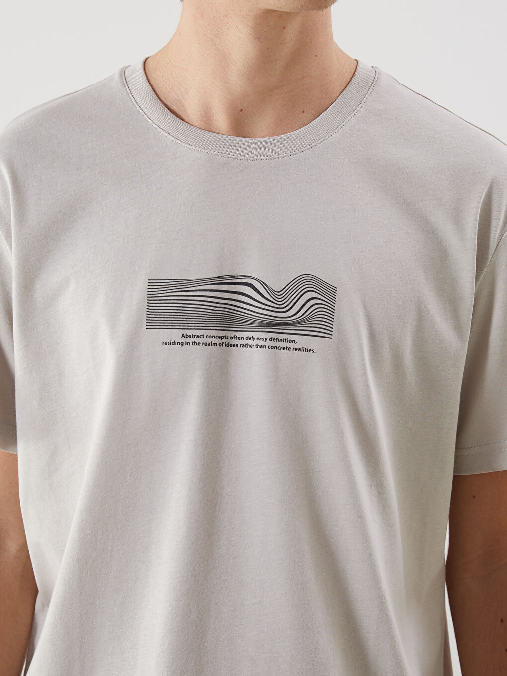 XSIDE Crew Neck Printed Jersey Men's T-Shirt -S5AN09Z8-RTC