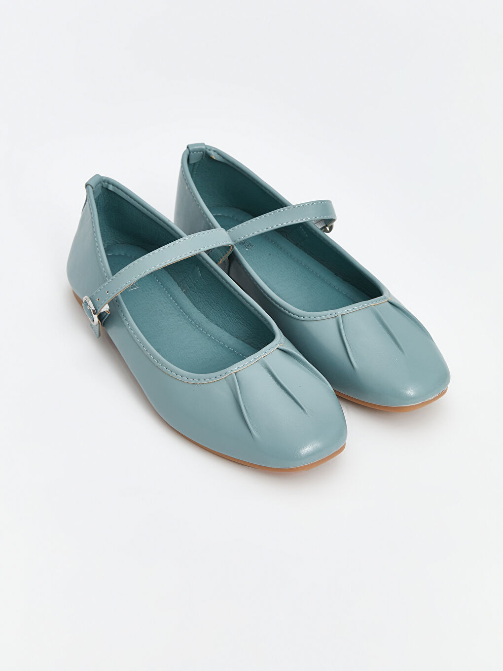 Faux Leather Women's Ballet Flats -S5AN20Z8-CSV