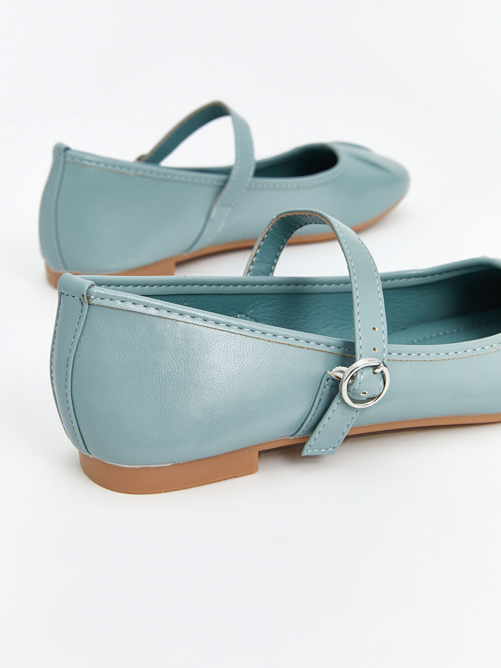 Faux Leather Women's Ballet Flats -S5AN20Z8-CSV